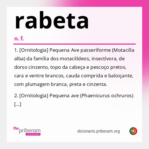 Significado de rabeta
