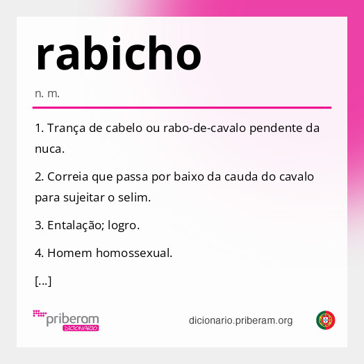 Significado de rabicho