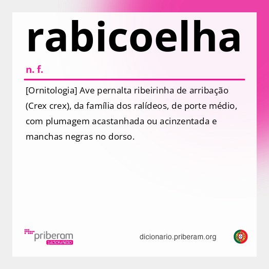 Significado de rabicoelha