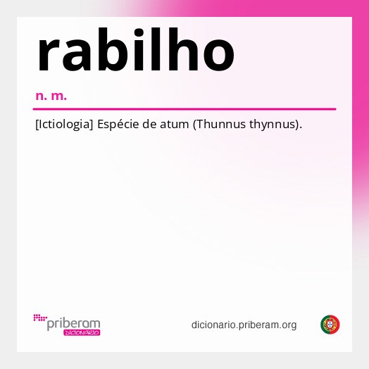 Significado de rabilho