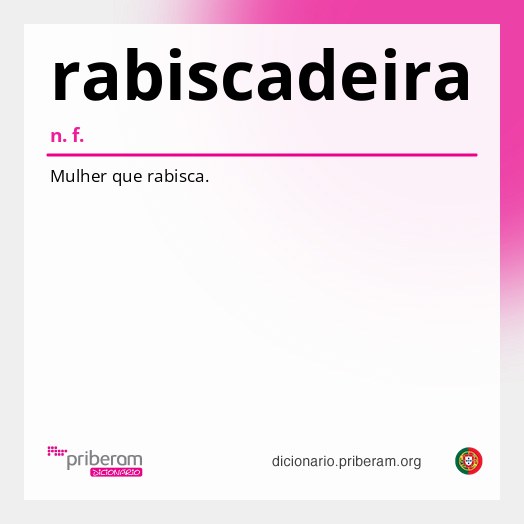 Significado de rabiscadeira