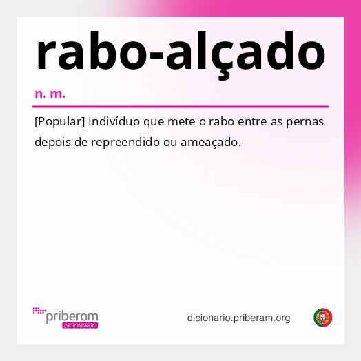 Significado de rabo-alçado