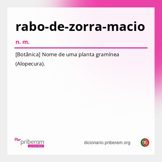 Significado de rabo-de-zorra-macio