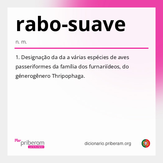 Significado de rabo-suave