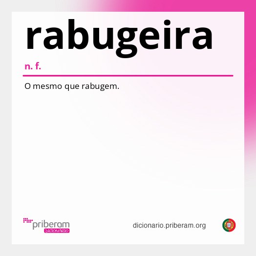 Significado de rabugeira
