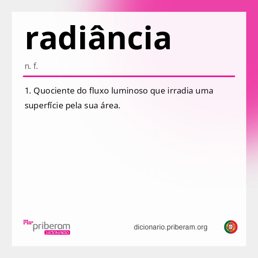 Significado de radiância