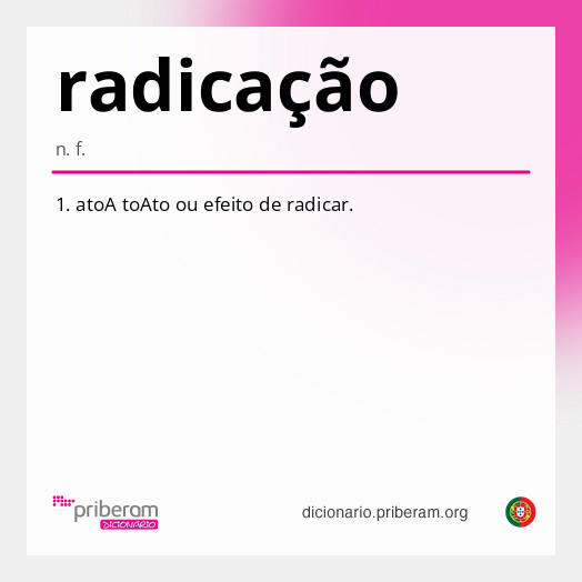 Significado de radicação