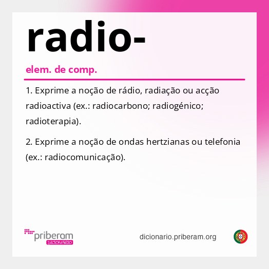 Significado de radio-