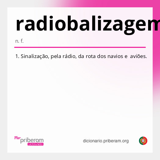 Significado de radiobalizagem