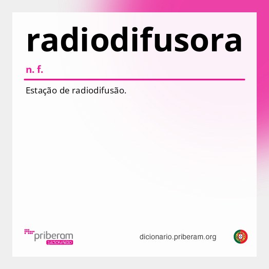 Significado de radiodifusora