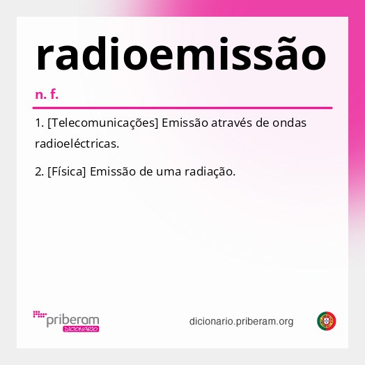 Significado de radioemissão