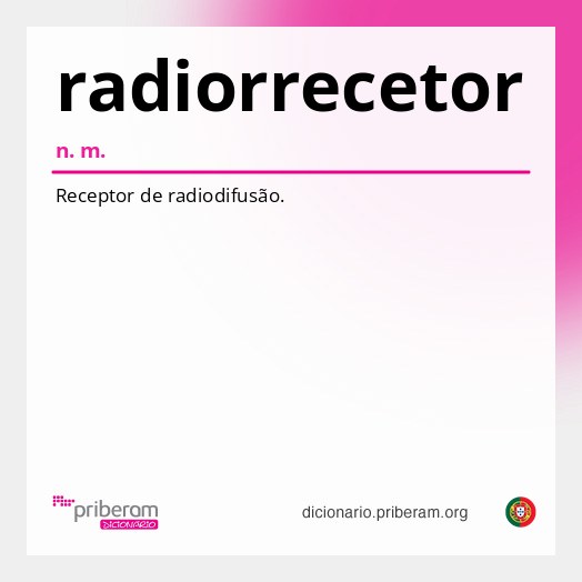 Significado de radiorrecetor