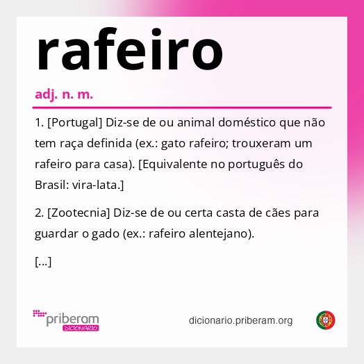Significado de rafeiro