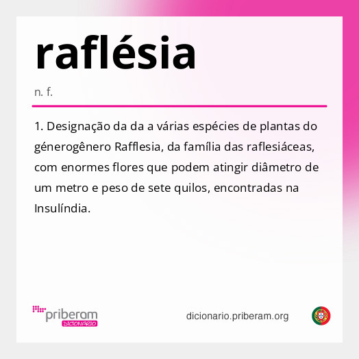 Significado de raflésia