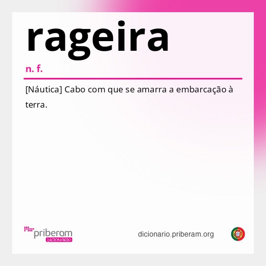 Significado de rageira