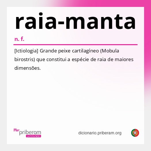 Significado de raia-manta