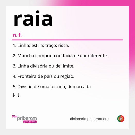 Significado de raia
