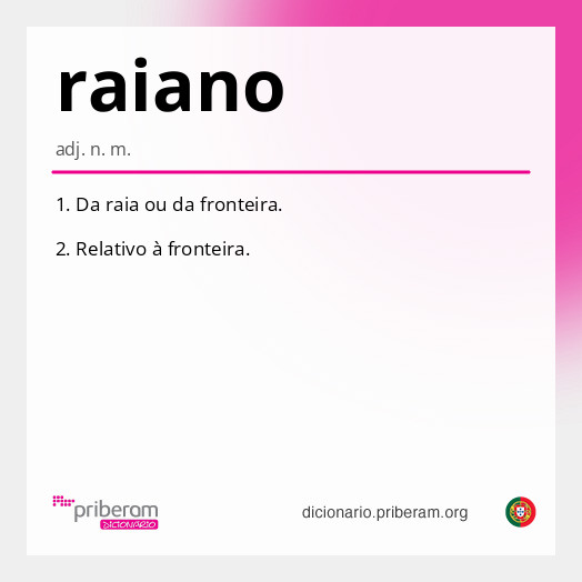 Significado de raiano