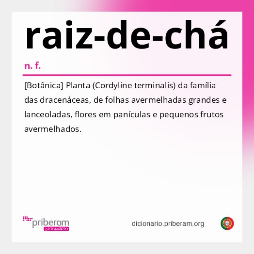 Significado de raiz-de-chá