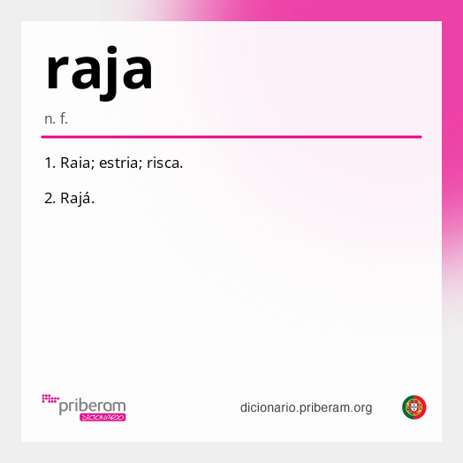 Significado de raja