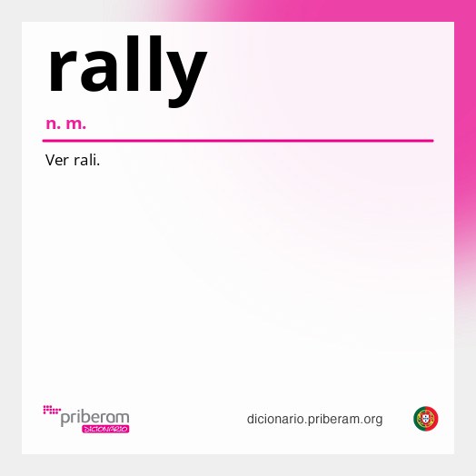 Significado de rally