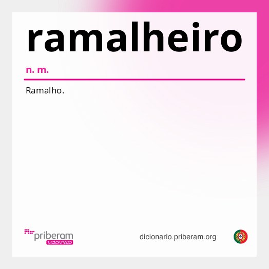 Significado de ramalheiro
