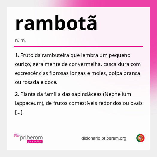 Significado de rambotã