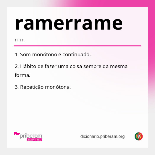 Significado de ramerrame
