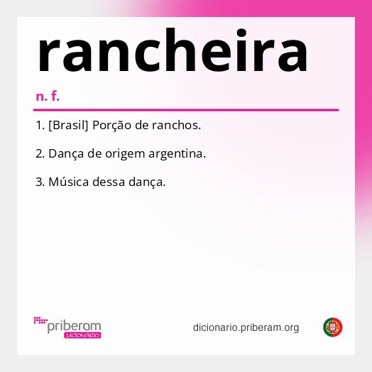 Significado de rancheira