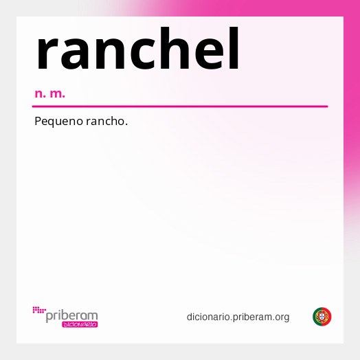Significado de ranchel