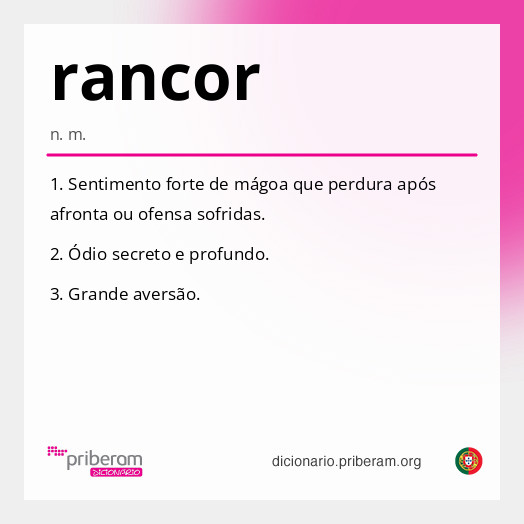 Significado de rancor