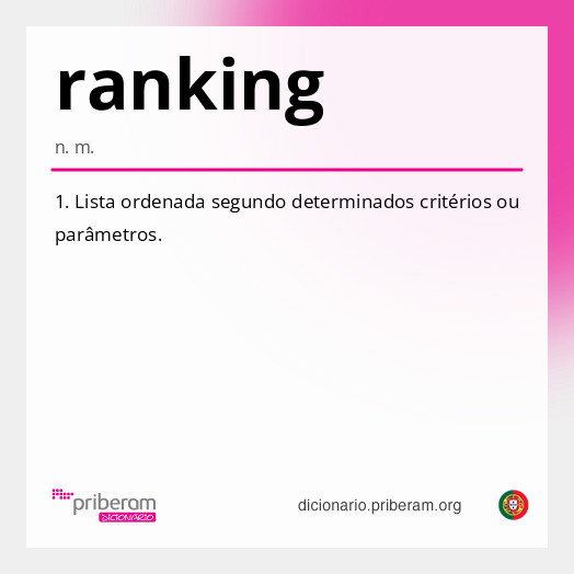 Significado de ranking