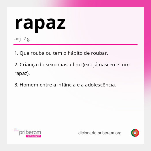 Significado de rapaz