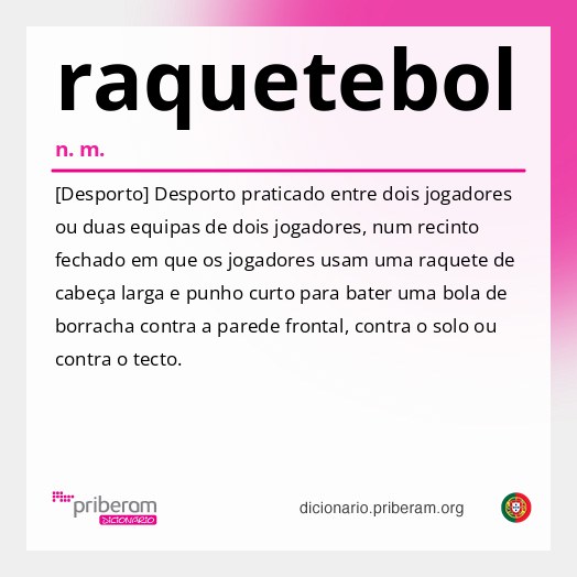 Significado de raquetebol