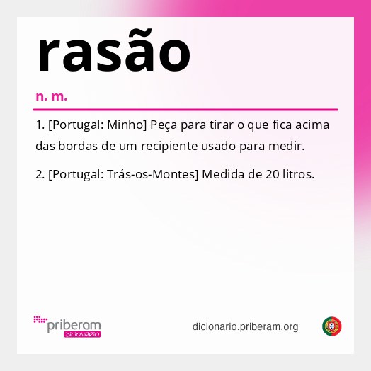 Significado de rasão