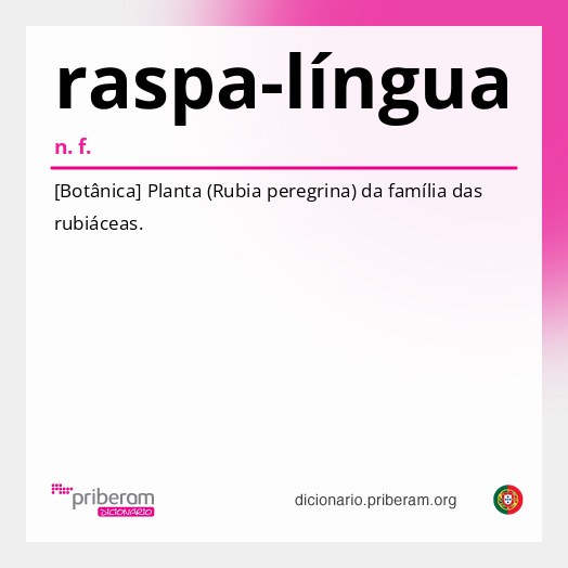 Significado de raspa-língua
