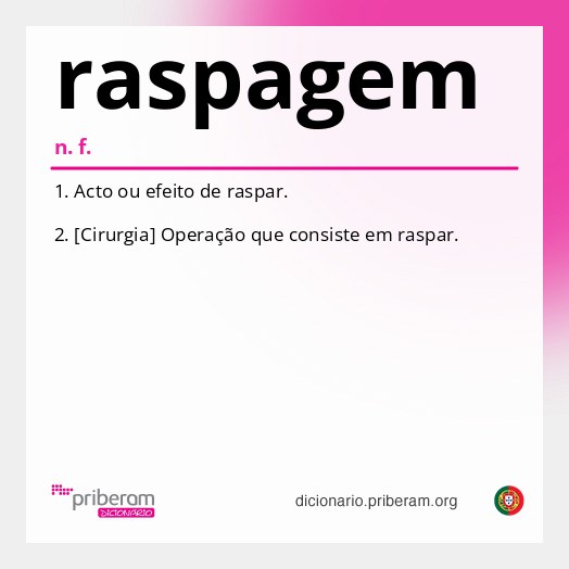 Significado de raspagem