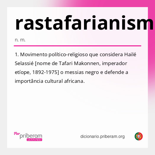 Significado de rastafarianismo