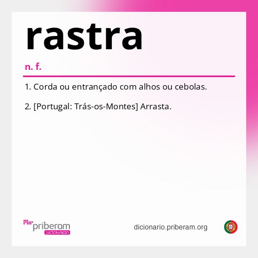 Significado de rastra