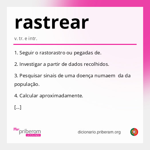 Significado de rastrear