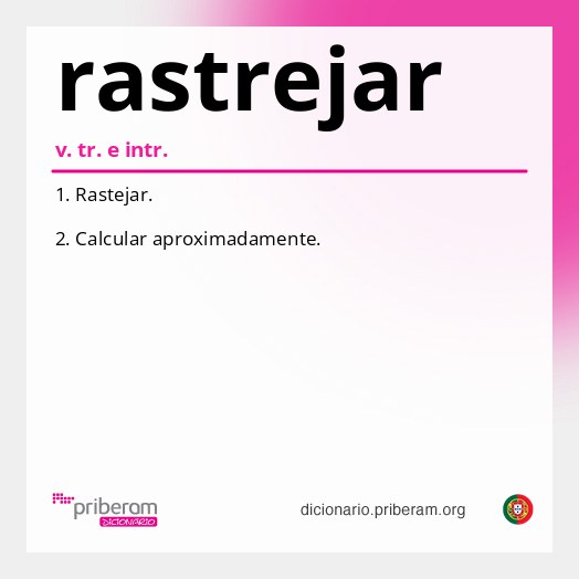 Significado de rastrejar