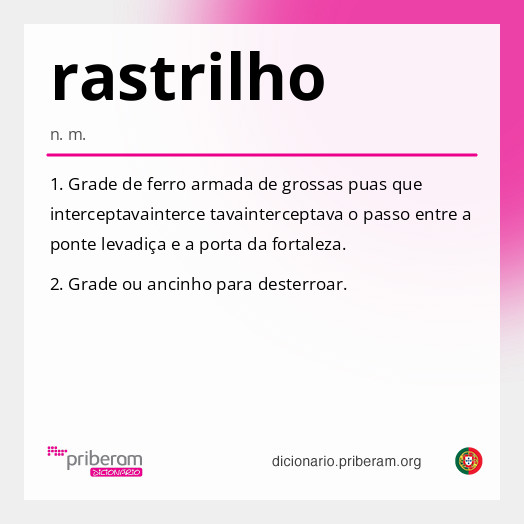 Significado de rastrilho