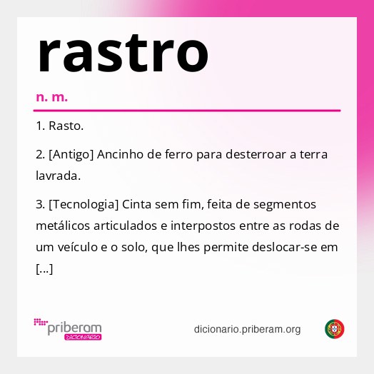 Significado de rastro