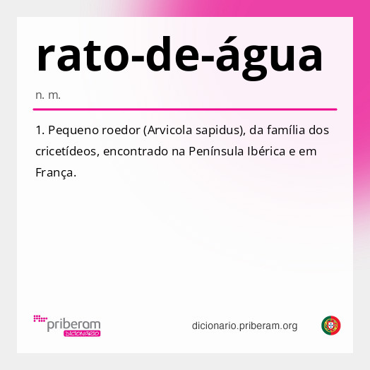 Significado de rato-de-água