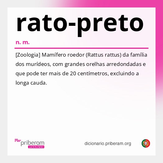 Significado de rato-preto