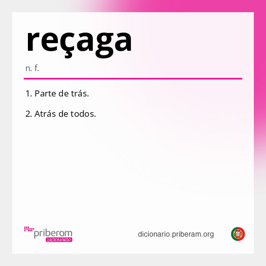 Significado de reçaga