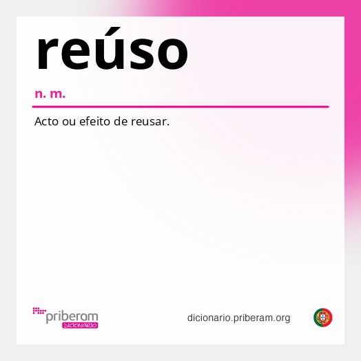 Significado de reúso