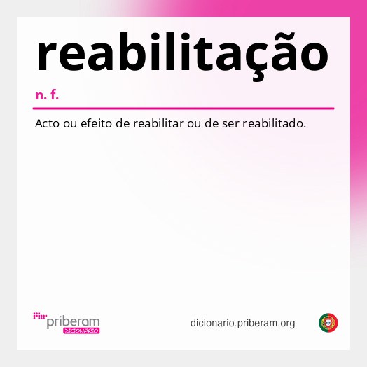 Significado de reabilitação
