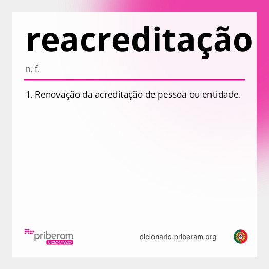 Significado de reacreditação