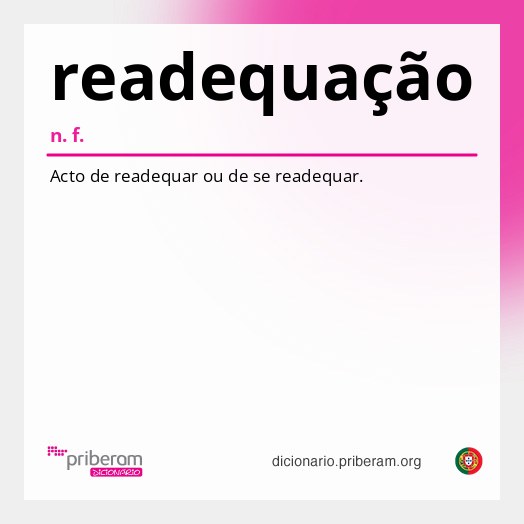 Significado de readequação